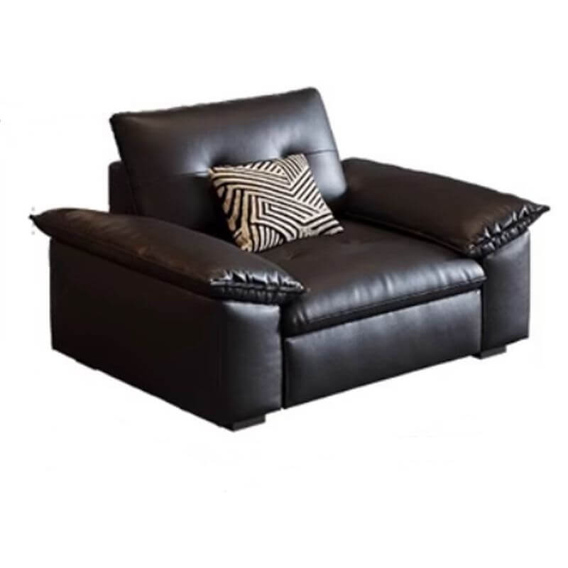 Elegant matte black furniture for living room