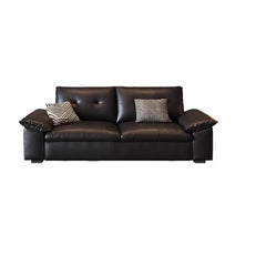 Modern sofa with plush cushions