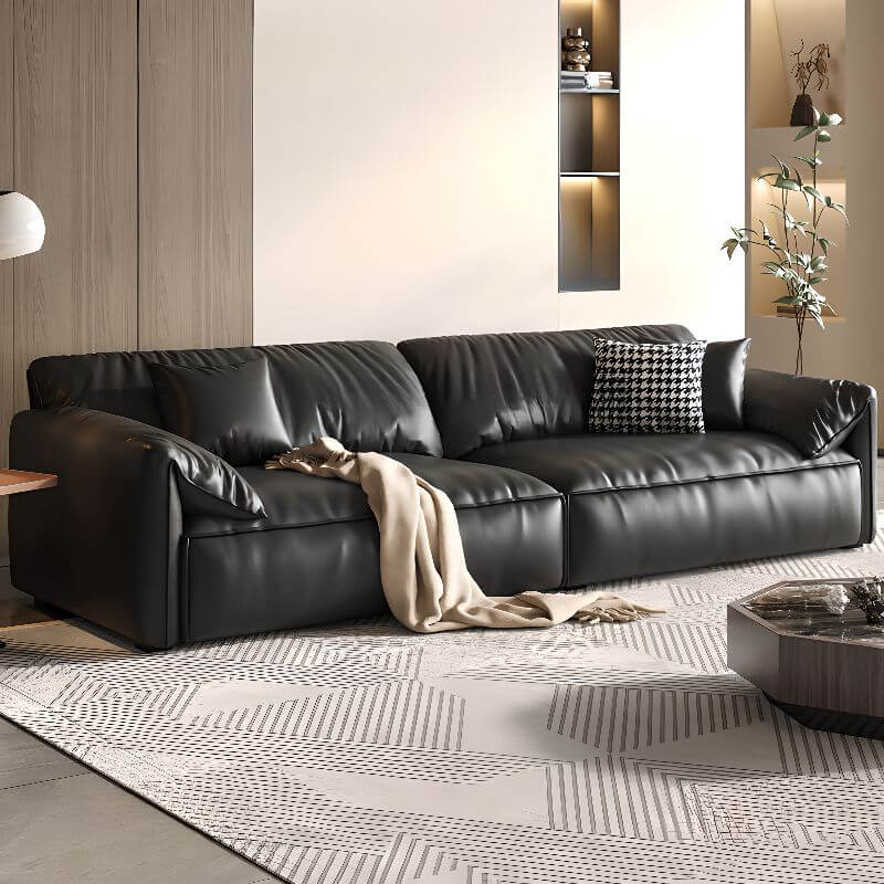 Tear resistant sofa with cushion back