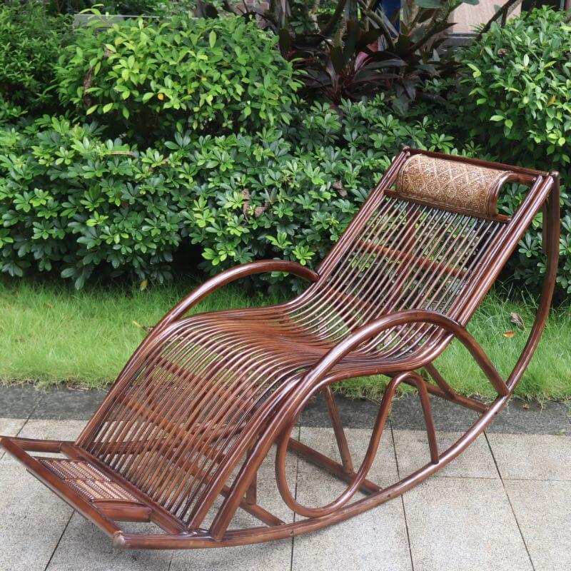 Burgundy Front Porch Rocking Chair