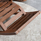 Comfortable rocking chair in off-white finish