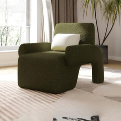 Stylish arm chair with plush back support