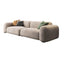 Chic grey solid color sofa