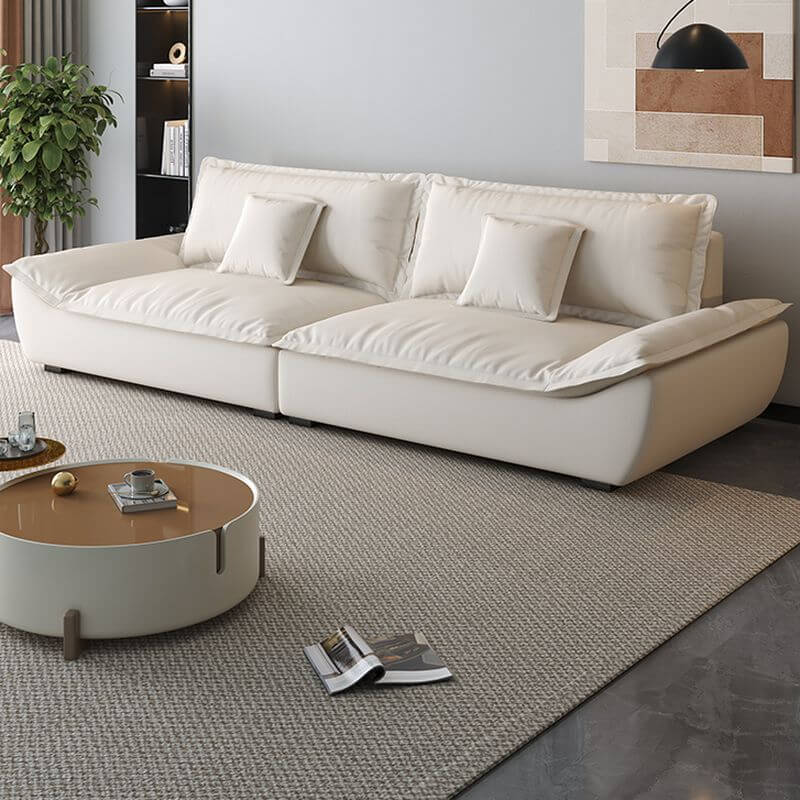 modern white floor sofa メイン画像