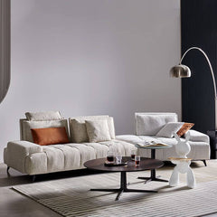 Contemporary grey sofa for five people