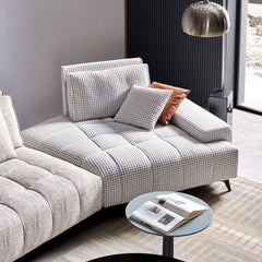 Spacious floor sofa with cozy cushioning