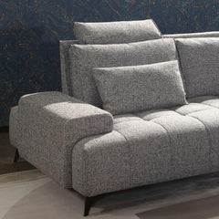 Timeless grey sofa for versatile living spaces