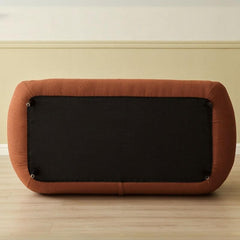 Mocha loveseat with pillows