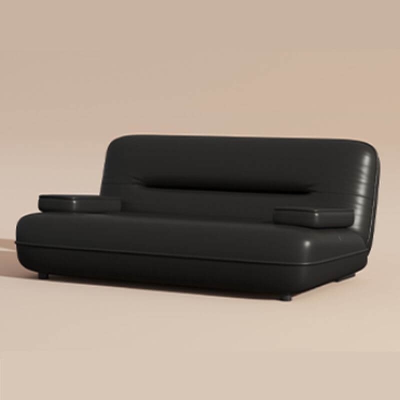Elegant midnight black sofa