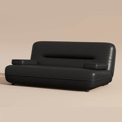 Elegant midnight black sofa