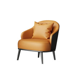 Contemporary solid color arm chair in minimalist setting