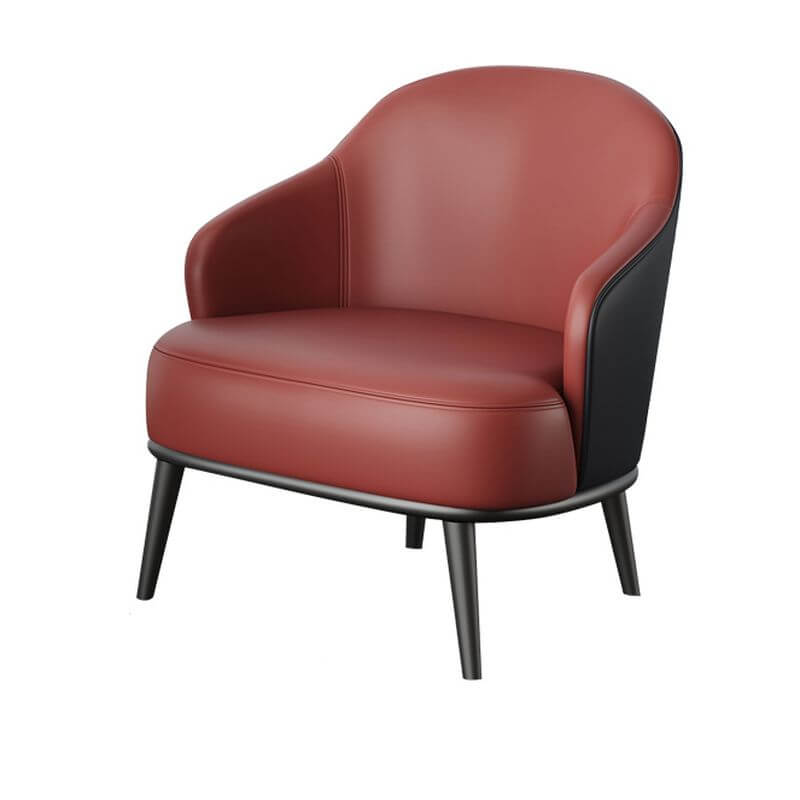 Elegant grey arm chair in a contemporary style interior