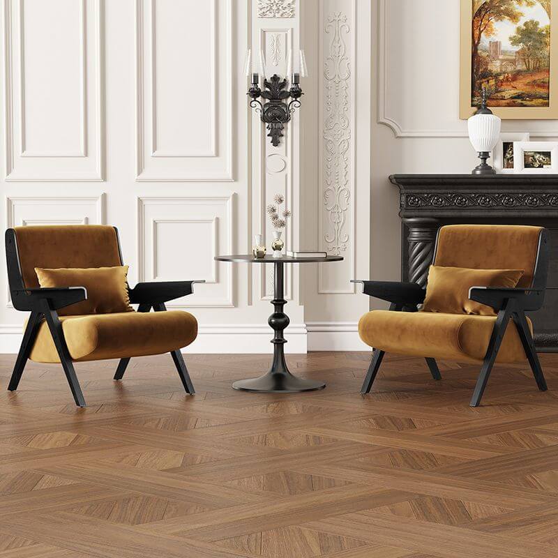 Contemporary solid color lounge chair front view Main image