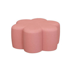 Contemporary solid color ottoman in Pink