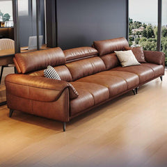 Contemporary sofa in mocha color