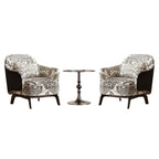 Striped pattern arm chair for living room