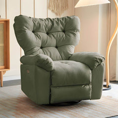 Swivel rocker recliner with metal frame