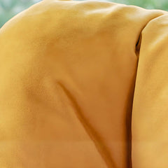 Close-up of the microsuede upholstery