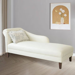 Contemporary chaise lounge in auburn color