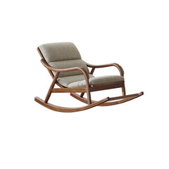 Single seat rocking chair in beige