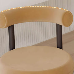 Vanity stool in a modern dressing room