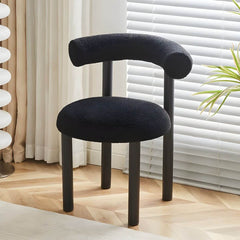 Elegant Sherpa Upholstery Stool