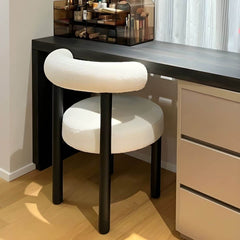 Black Leg Vanity Stool