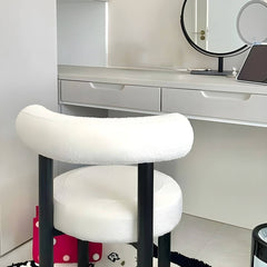 Durable Metal Frame Vanity Stool