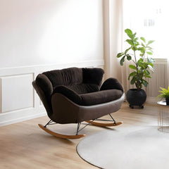 modern spindle back rocking chair