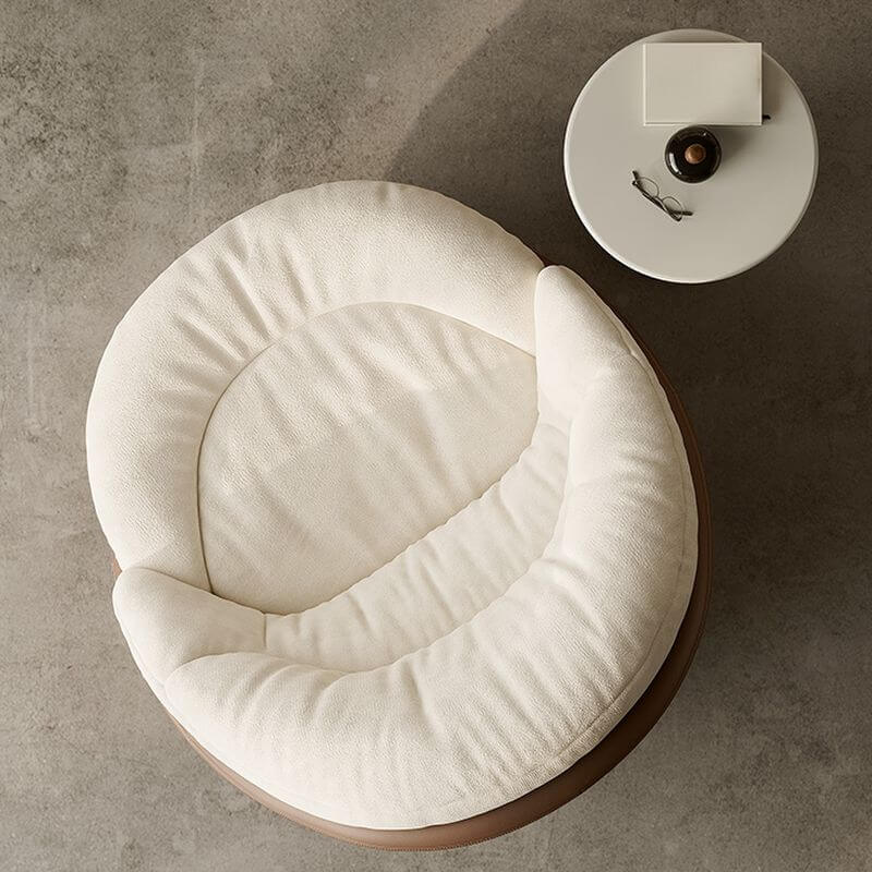 Comfortable white turned chair