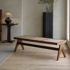 Stylish Scandinavian Accent Bench in Living Room