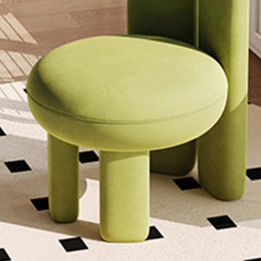 Side view of Upholstered Vanity Stool