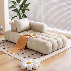 comfortable flannel chaise lounge beige