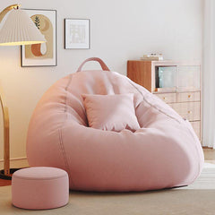 oversized bean bag with toss pillows