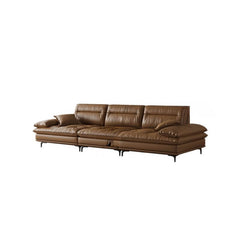 Cowhide Auburn Floor Sofa with stylish décor