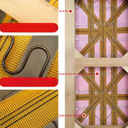 Living room featuring Cowhide Auburn Floor Sofa