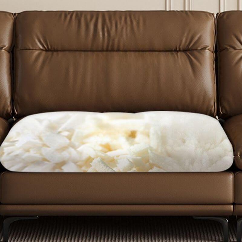 Modern design of Cowhide Auburn Floor Sofa