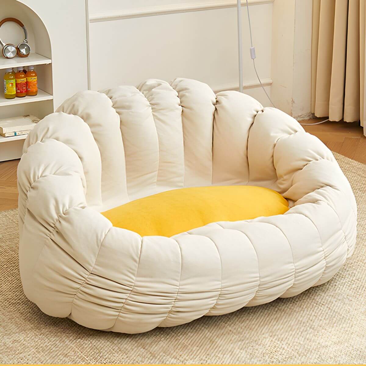 Large oversized bean bag chair for two