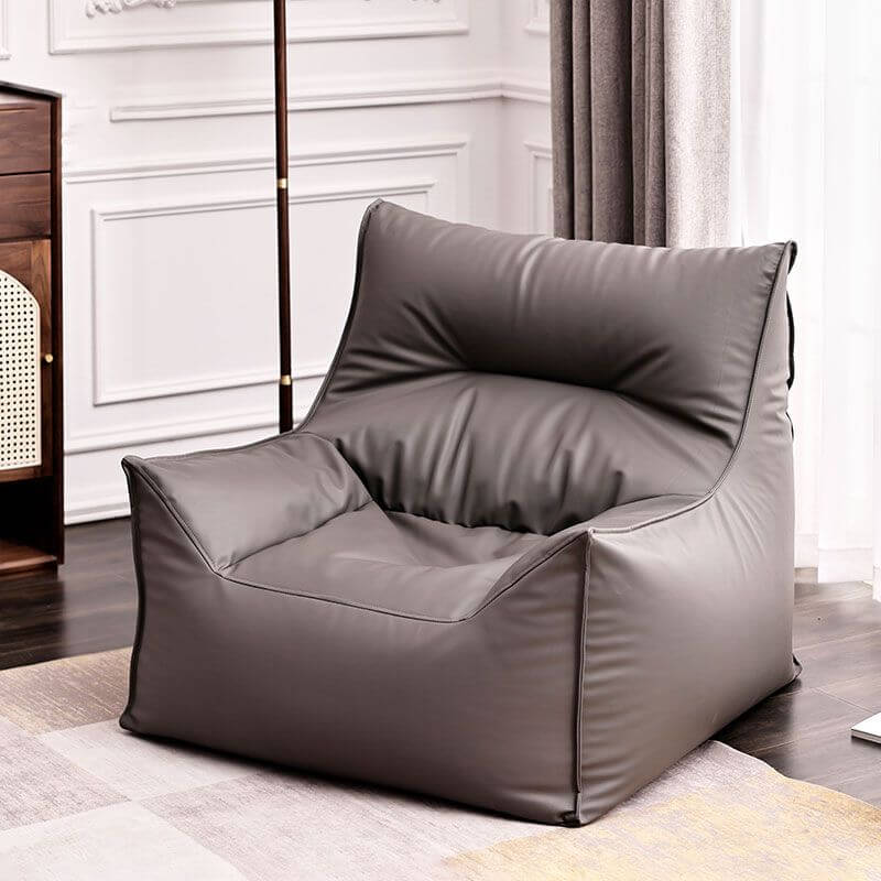 White Cozy Bean Bag Chair メイン画像