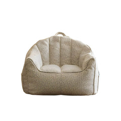 Elegant beige bean bag chair for relaxation