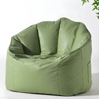 Faux leather bean bags pre-filled with beans