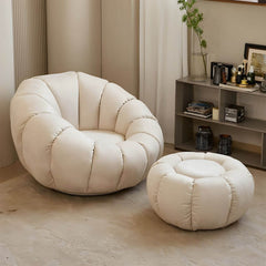 Cozy bean bag with durable tech flannel upholstery