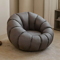 Cozy oversized bean bag chair in white Sherpa fabric