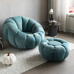 Luxurious suede bean bag chair for modern decor