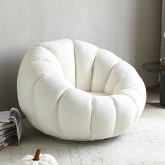 Versatile bean bag chair with ottoman in home setting