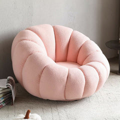 Trendy oversized bean bag chair showcasing solid color pattern