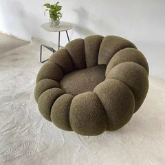 Versatile bean bag chair with ottoman in home setting