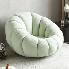 Trendy oversized bean bag chair showcasing solid color pattern