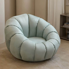 Luxurious suede bean bag chair for modern decor