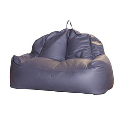 Classic brown bean bag sofa with plush design